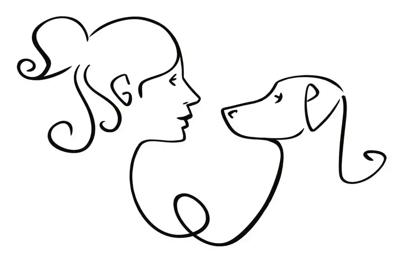 Logo de l'entreprise artisanale française Leenia: créations pour chiens.
