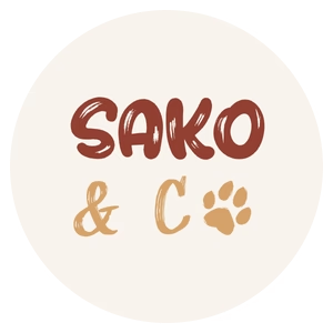 Logo de Sako&Co, boutique de friandises et mastications naturelles. Possède aussi jouets d'occupation et jeux de fouille.